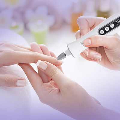 Electric Manicure Pedicure Set 10 Level Speed Low Noise USB Charging LED Display Electric Nail Drill